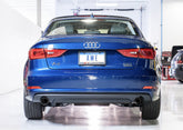 AWE Touring Edition Exhaust for Audi 8V A3 2.0T - Dual Outlet, Chrome Silver 90 mm Tips - Mounted